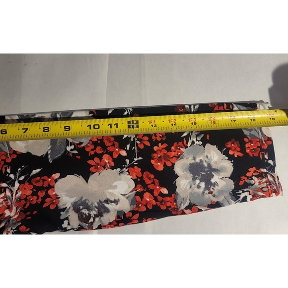 The Limited Collection Black Red White Grey Floral Wrap Dress L Wedding Work - Picture 6 of 13